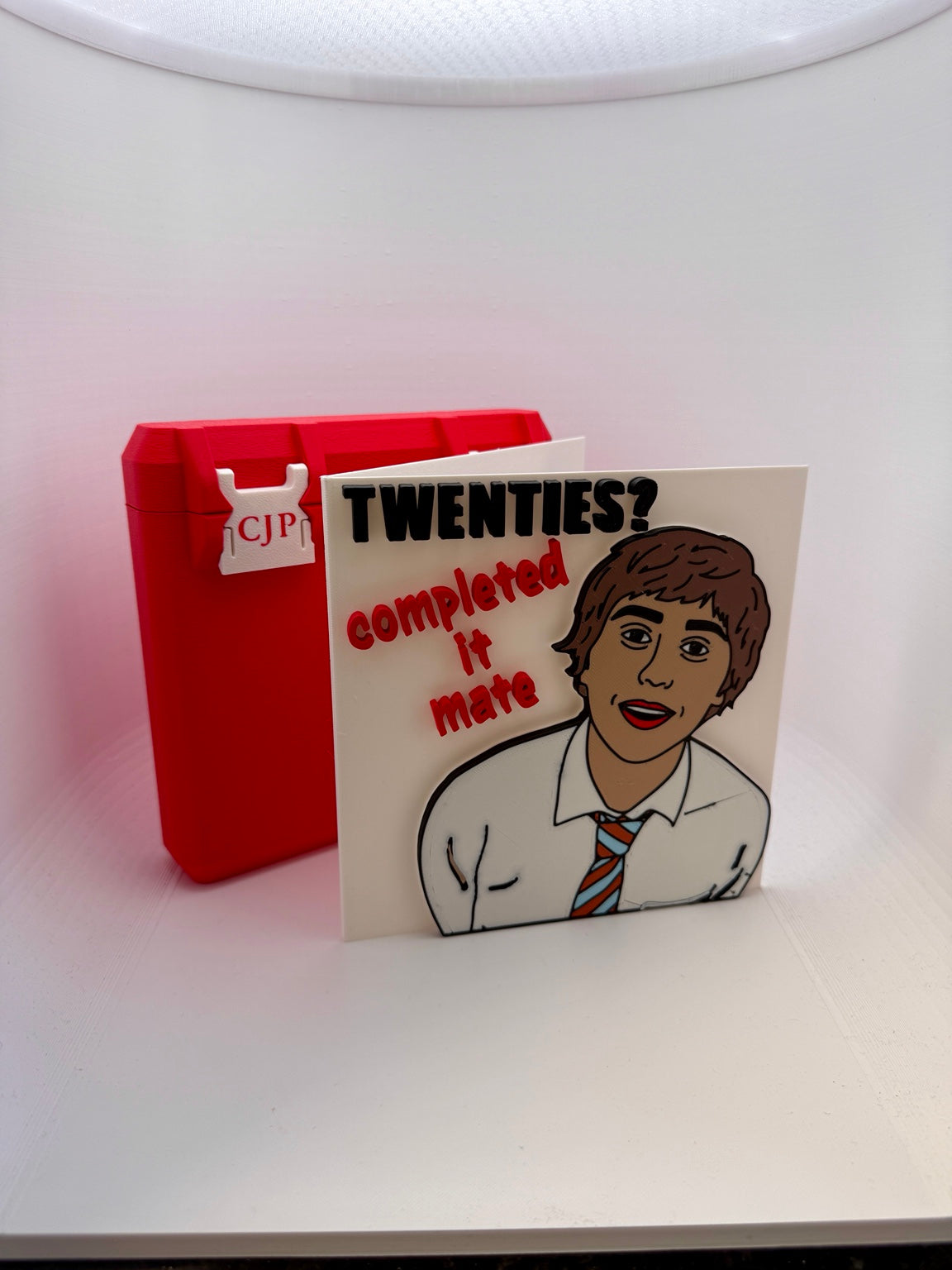 Funny 30th Birthday Keepsake Card with Box — Twenties Completed